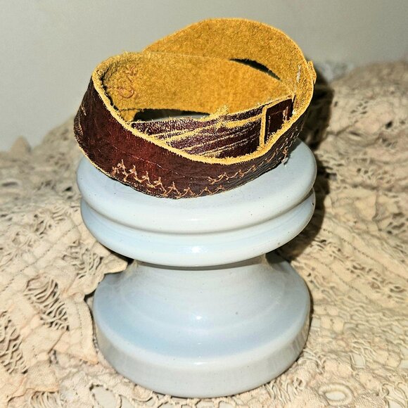 Beetlejuice Goth Jewelry Leather Wrap Bracelet I Myself Am Strange And Unusual - Picture 8 of 10